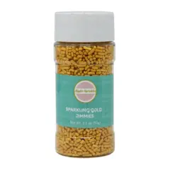 Mystic Sprinkles Sparkling Gold Jimmies 3.2oz Bottle