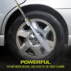 Sun Joe 14.9 Amp Electric Pressure Washer with Wheels, Includes 3 Quick Connect Nozzles, 20-Foot High Pressure Hose & 35-Foot Power Code, SPX3000-QW2