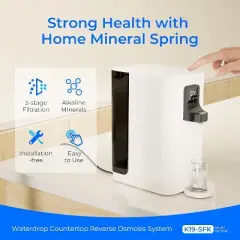 Waterdrop K19-SFK Reverse Osmosis Water Filter Countertop With Extra 1 Replacement Filter