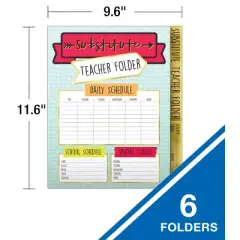 Carson Dellosa Education 6-pack Aim High Substitute Teacher Folder