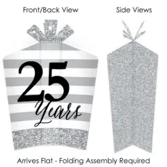 Big Dot of Happiness We Still Do - 25th Wedding Anniversary - Table Decorations - Anniversary Party Fold and Flare Centerpieces - 10 Count