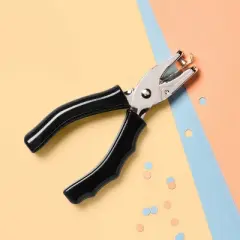 1 Hole Paper Punch - up&up&trade;: Single Small Hole Puncher, Black, 10 Sheet Capacity, Non-Powered Desk Tool