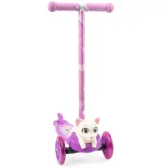 Voyager Cat 3D Tilt and Turn Kids Scooter with Light Up Deck and Wheels