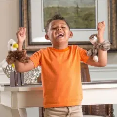 Wild Republic Huggers Plush Zoo Animals - Set of 3