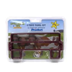 Little Buster Toys, 1/16 Scale 4 Piece Red Welded Steel Panel Corral Set, 500200