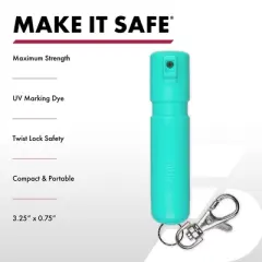 Sabre Mighty Discreet Pepper Spray: Plastic, 0.18 oz, Compact Design