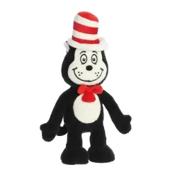 Aurora Small Cat In The Hat Armature Dr. Seuss Whimsical Stuffed Animal Black 8"