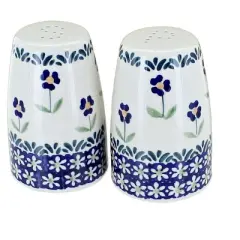 Blue Rose Polish Pottery S086 Manufaktura Salt and Pepper Shakers