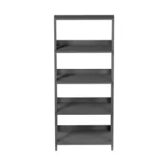 Hastings Home Freestanding Ladder Bookcase, Gray