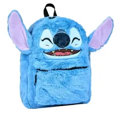 Disney Stitch Plush Character & Tropical Print 16.5" Flip Pak Reversible Backpack