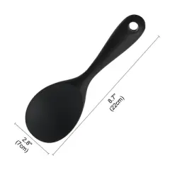 Unique Bargains Heat Resistant Ergonomic Handle Non-Stick Dishwasher Safe Soup Kitchen Spoon 8.7 Inch 1 Pc