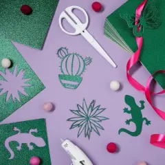 Bright Creations 30 Sheets Double-Sided Green Glitter Cardstock Paper for DIY Crafts, Card Making, Invitations, 300GSM, 8.5 x 11 In