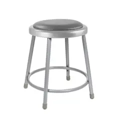 2pk Heavy Duty Vinyl Padded Steel Barstool Gray - Hampden Furnishings