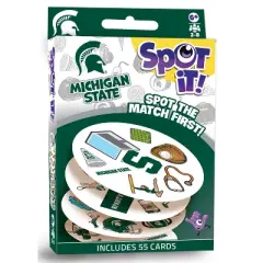 MasterPieces Officially Licensed NCAA Michigan State Spartans Spot It Game for Kids and Adults