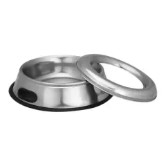 Non-Tip Splash Free Stainless Dog Bowl 32oz