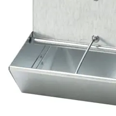 Little Giant BPF2 Heavy Duty Mountable 2 Hole Baby Piglet Livestock Trough Feeder, 7 Pound Capacity