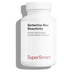 SuperSmart Berberine Max Bioactivity - Patented Berberine Phytosome Supplement | Vegan & Gluten Free - 60 Vegetable Capsules