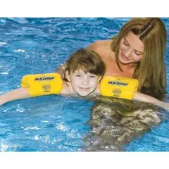 Swimline 2pc Inflatable Children's Swimming Pool Arm Bands - Yellow - 8.5"