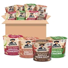 Quaker Instant Oatmeal Express Cups Variety Pack - 20.2oz / 12ct