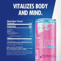 Red Bull Sugarfree Pink Edition Energy Drink - 12 fl oz Can