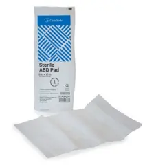 CareStock Abdominal Pad, 8 x 10 in. - Nonwoven Cellulose ABD Pads - Individually Packed, Sterile