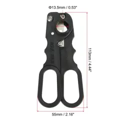 Unique Bargains Versatile Plastic Metal Billiards Cue Tip Cutter Black 0.53 Inch