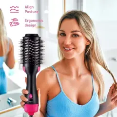 Style-on-the-Go Bundle &ndash; Cordless Hair Straightener & One Step Volumizer Brush for Sleek, Voluminous Hair Anytime, Anywhere