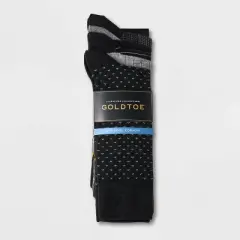 Signature Gold by GOLDTOE Men's Classic Crew Socks 5pk - Black 6-12.5