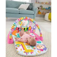 Fisher-Price Deluxe Kick & Play Piano Gym Playmat - Pink