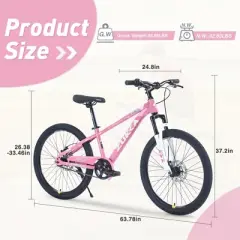 Gulches 20-Inch Kids' Bicycle (9-12 Yrs, 56-66" Height), Durable Steel Frame, Double Disc Brakes, Suspension Fork, 85% Pre-Assembled