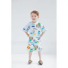 Paw Patrol Rubble Marshall Chase French Terry T-Shirt and Shorts Outfit Set Toddler 