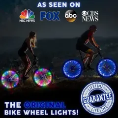 Activ Life Bike Wheel Lights (2 Tire, Multicolor) Fun Accessories for Cool Beach Cruisers Gifts for Kids Girls Boys Teen Gifts