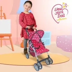 The New York Doll Collection 28 inch Baby Doll Stroller 