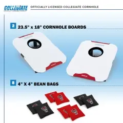 NCAA North Carolina State Wolfpack All-Weather Travel Cornhole Set