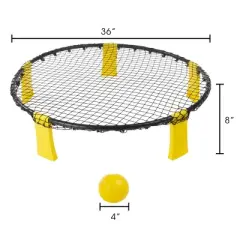 Toy Time Battle Volleyball Outdoor Tournament Set With Adjustable Net and 3 Balls