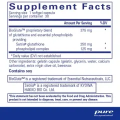 Pure Encapsulations Liposomal Glutathione - Supplement for Immune Support, Liver, Antioxidants, Detoxification, and Free Radicals