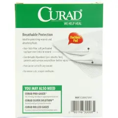 Curad Non-Stick Pads With Adhesive Tabs 3 x 4, 10 Count