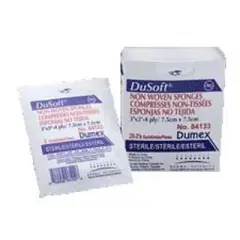 Gentell - Dusoft Sterile Non-Woven Sponge - 3 in. x 3 in. -  4-Ply