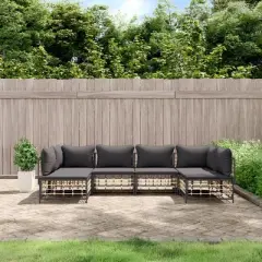 vidaXL Garden Lounge Set Anthracite, Dark Grey