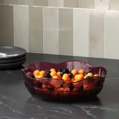 Glass Candy Bowl Burgundy - Threshold&trade;