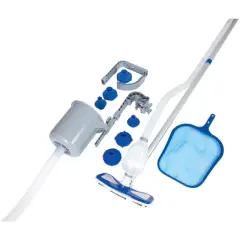 Bestway Pool Vacuum + Replacement Cartridges (6) + 1000 GPH Filter Pump System