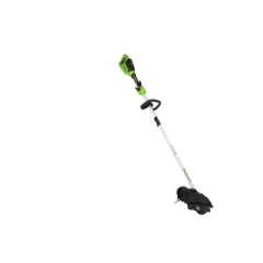 8" 24V 4Ah Power All Brushless Battery Powered Edger With 2 USB Batteries and Dual Port Charger Greenworks