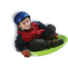 Emsco ESP Day Glow Super V Saucer Disc Sled - Neon Lime