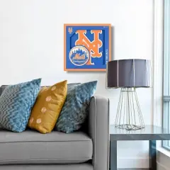 MLB New York Mets 3D Logo Series Wall Art - 12"x12"