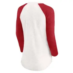 MLB Philadelphia Phillies Women's White 3/4 Sleeve Fashion T-Shirt