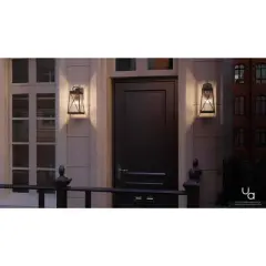Urban Ambiance Luxury English Country Outdoor Wall Light,  15-3/4"H x 8-3/8"W,  Olde Bronze Finish, UHP1052