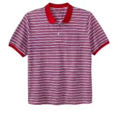 Liberty Blues Men's Big & Tall Shrink-Less&trade; Pocket Piqu&eacute; Polo Shirt