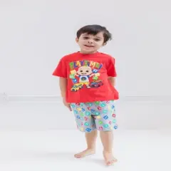 CoComelon JJ T-Shirt French Terry Shorts Set Yellow/Blue