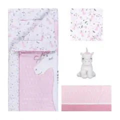 Sammy & Lou Unicorn Floral Crib Bedding Set - 4pc