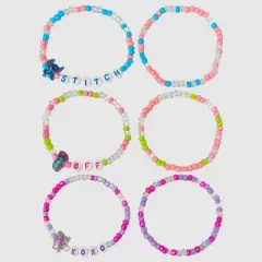 Girls' Lilo & Stitch 6pk Friendship Bracelet Set